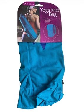 Lotus Yoga Mat Bag - Caribbean Sea Blue NEW